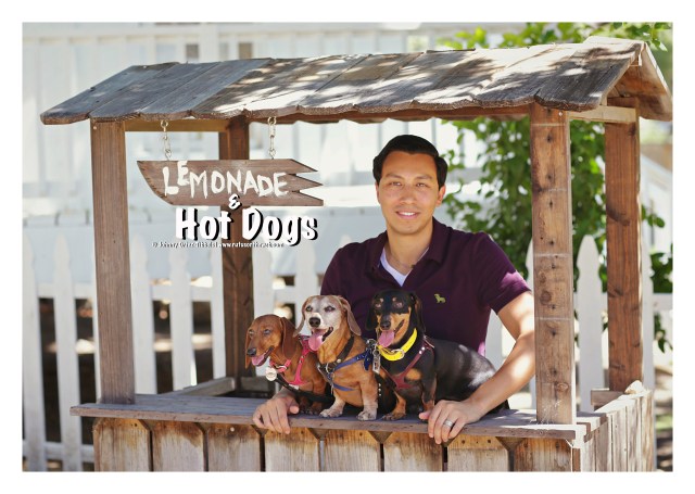 Lily, Rufus, Emily & their human | May 2015.  Photo by: Tibbels & Tibbels ©