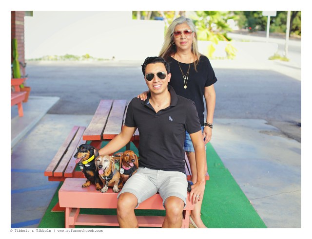 Grandma, son and grandpups | October 2015.  Photo by: Johnny Ortez-Tibbels ©