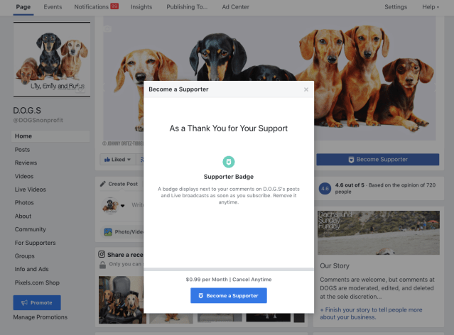 Become an official Supporter